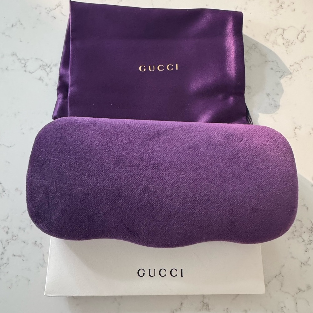 Gucci Rich Purple Velvet Eyewear Case